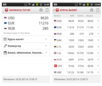 TUT.BY выпустил банковское приложение для смартфонов  