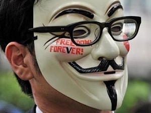 Акция Anonymous привлекла внимание немецкой полиции
