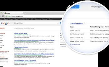 В поисковую выдачу Google будут включаться результаты из Gmail