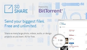 Обмен «увесистыми» файлами: сервис SoShare от BitTorrent Inc.