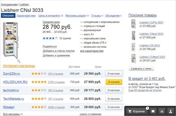 Единая корзина для покупателей на Яндекс.Маркете