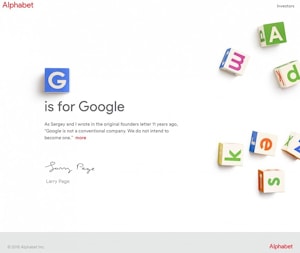 Google приобретена компанией Alphabet