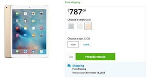 Релиз iPad Pro намечен на 13 ноября