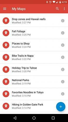 Обновление Google My Maps для Android