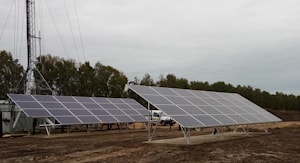 В Беларуси запустили первую вышку связи на энергии солнца