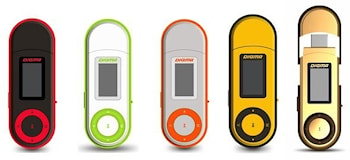 MP3-плеер Digma U1: цветовые вариации  