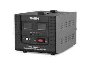 SVEN AVR 1000 LCD: стабилизатор напряжения по отличной цене  