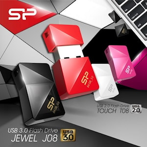 Миниатюрные накопители Touch T08 и Jewel J08 от Silicon Power  