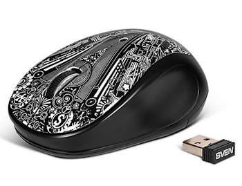 Беспроводная стильная мышь SVEN RX-360 Art Wireless  