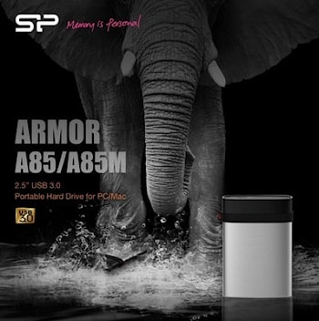 Портативные внешние жесткие диски Armor A85 и A85M от Silicon Power  