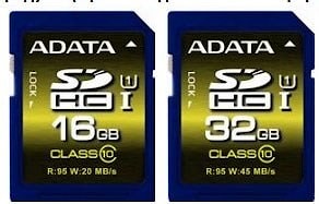 ADATA дополнила серию Premier Pro картами SDHC и SDXC  