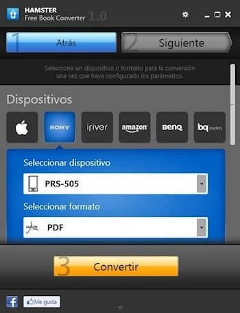 Конвертор файлов: Hamster Free Ebook Converter  