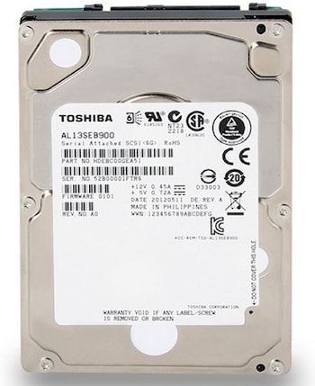 Toshiba разработала свой первый винчестер со скоростью вращения шпинделя 10,000 RPM  