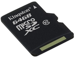 Карта памяти на 64 Гб Kingston Class 10 microSDXC  